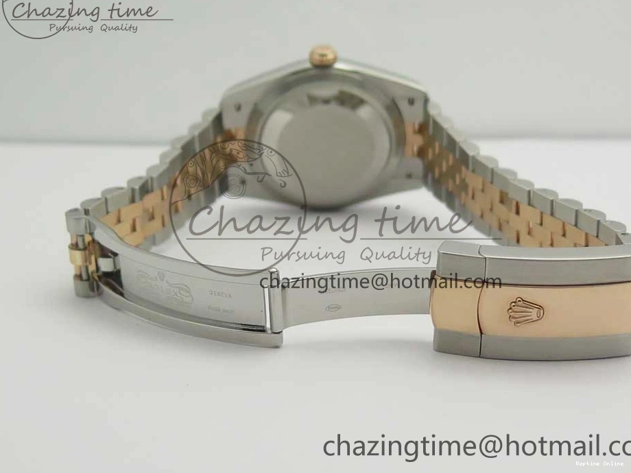 0506 EasyMatch DateJust 36mm 904 SS RG Wrapped 116231 GMF Black Dial on SS RG Wrapped Jubilee Bracelet A 3275